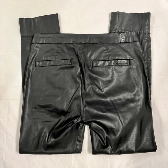 7 For all mankind faux leather trouser black size 25 - Picture 3 of 4